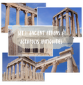 Set 1: Ancient Athens & Acropolis Antiquities - Set of 5 Postcards