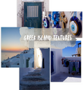 Set 5: Greek Island Textures - Set of 5 Postcards